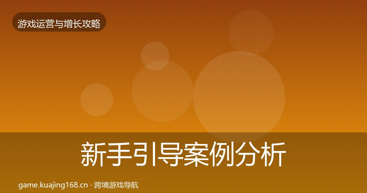 新手引导案例分析入门到进阶·第1693篇
