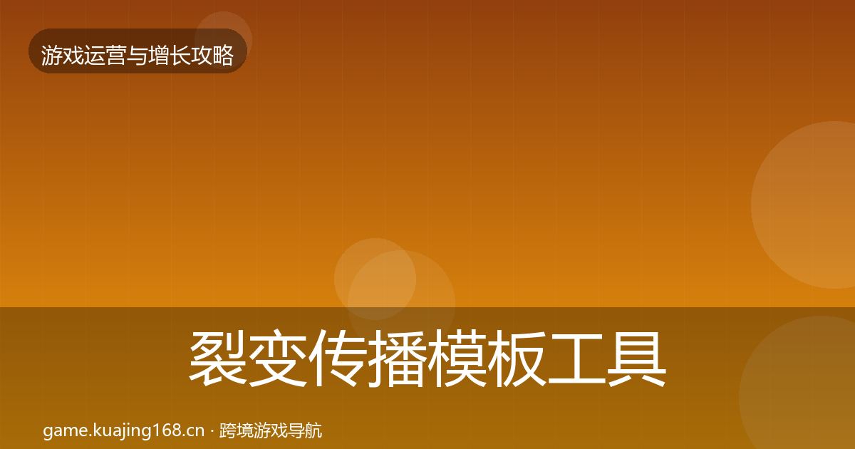 裂变传播模板工具入门到进阶·第1712篇