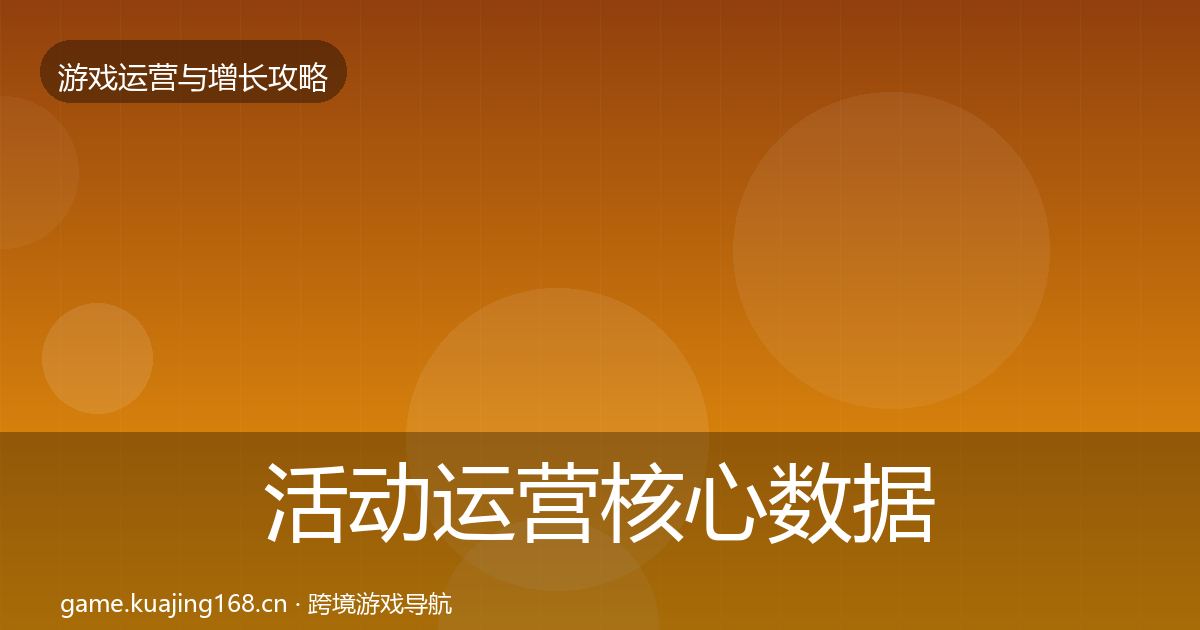 活动运营核心数据指标入门到进阶·第1716篇