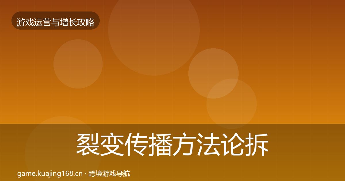 裂变传播方法论拆解入门到进阶·第1727篇