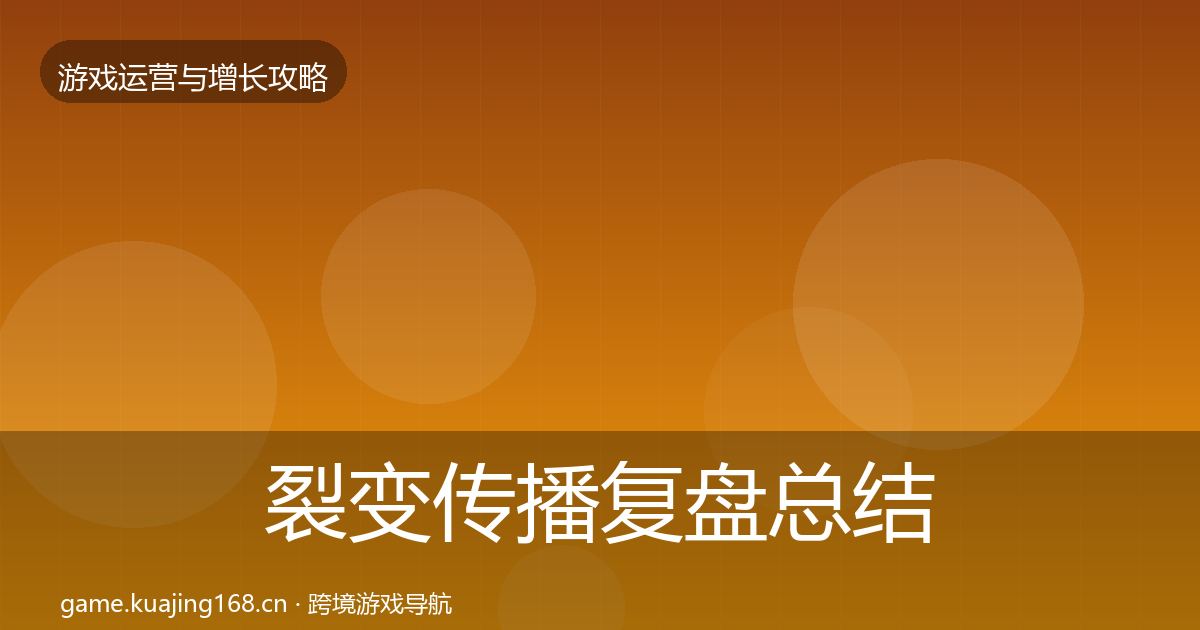 裂变传播复盘总结入门到进阶·第1747篇
