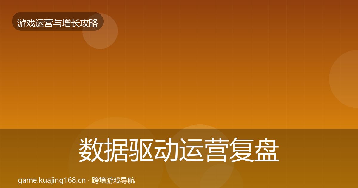 数据驱动运营复盘总结实践指南·第1748篇