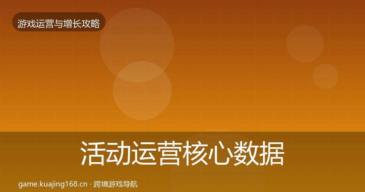 活动运营核心数据指标入门到进阶·第1756篇