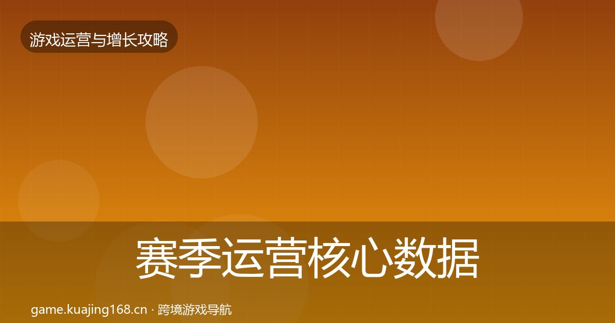 赛季运营核心数据指标实践指南·第1760篇
