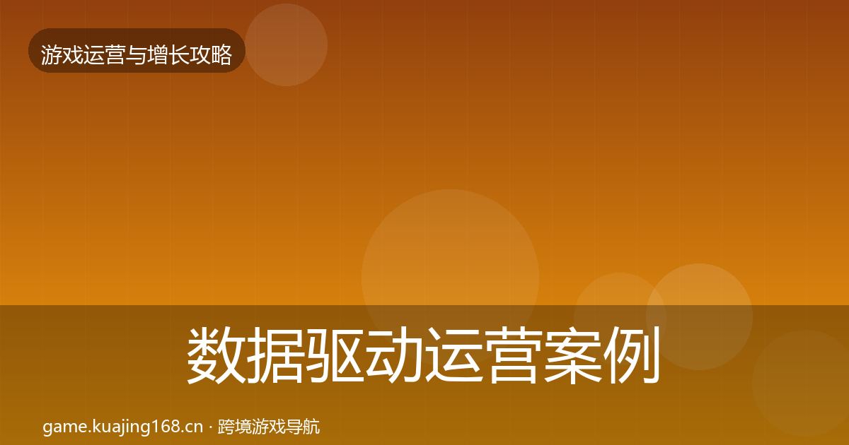 数据驱动运营案例分析实践指南·第1773篇