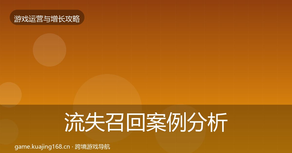 流失召回案例分析要点梳理·第1773篇