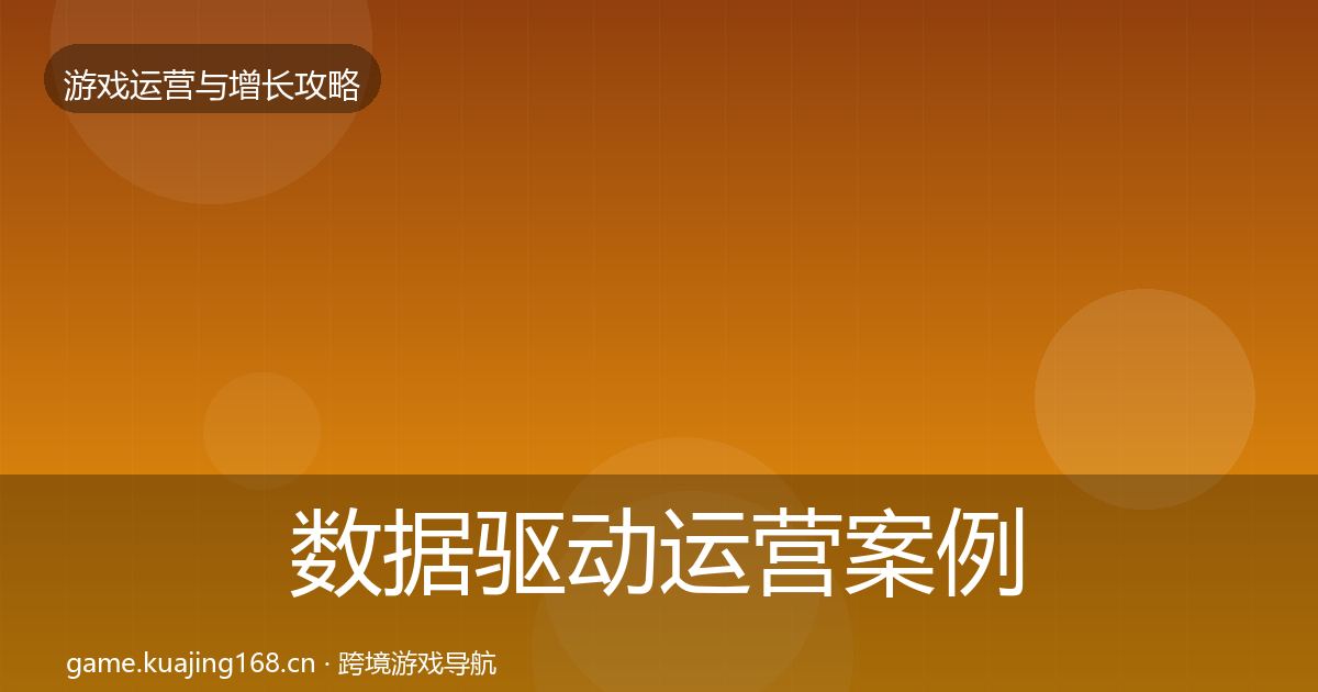 数据驱动运营案例分析实践指南·第1853篇