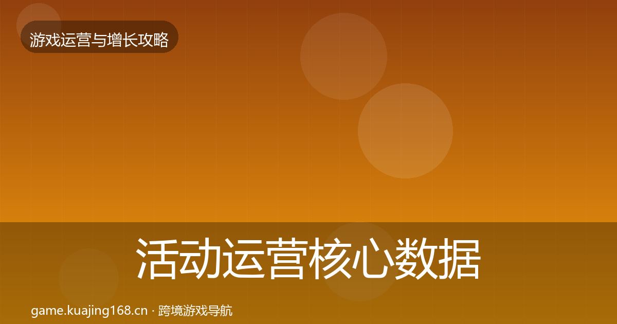 活动运营核心数据指标入门到进阶·第1876篇