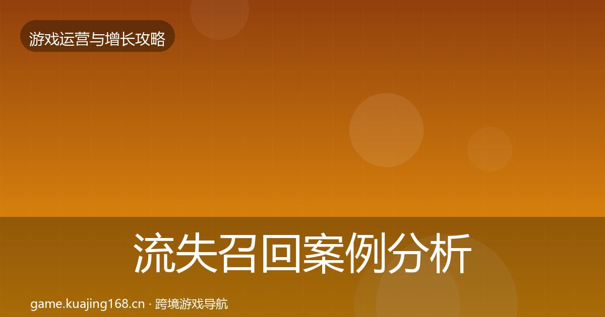 流失召回案例分析要点梳理·第1893篇
