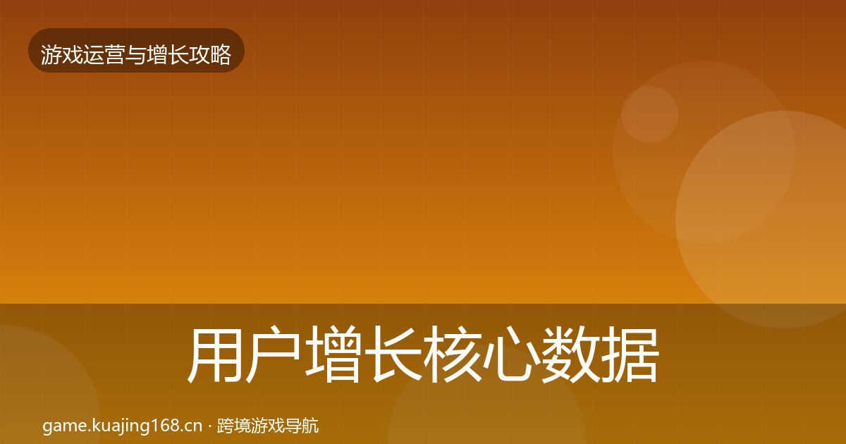 用户增长核心数据指标全攻略·第1916篇