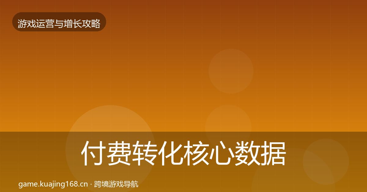 付费转化核心数据指标要点梳理·第1916篇