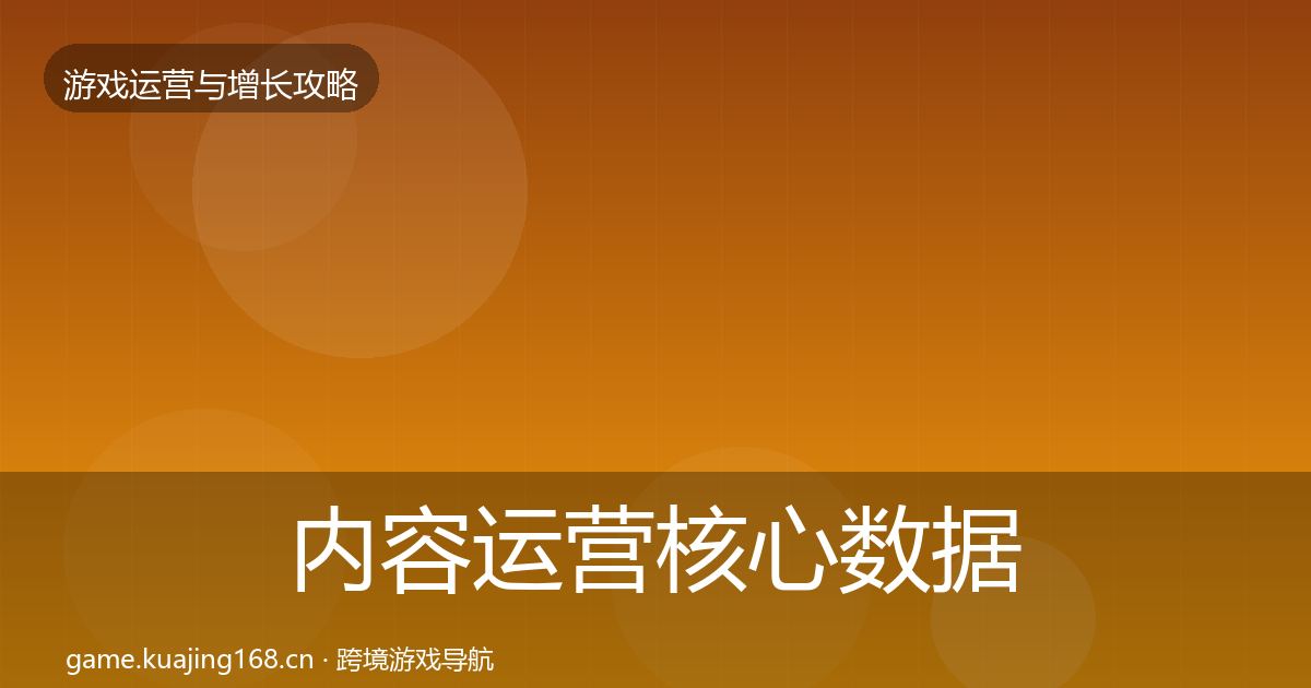 内容运营核心数据指标实践指南·第1919篇
