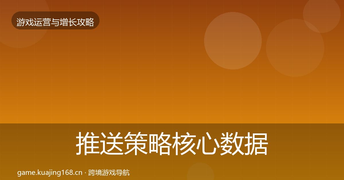 推送策略核心数据指标入门到进阶·第1919篇