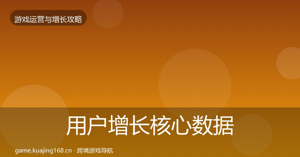 用户增长核心数据指标全攻略·第1956篇