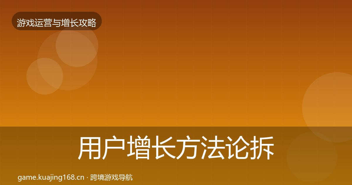 用户增长方法论拆解全攻略·第1966篇