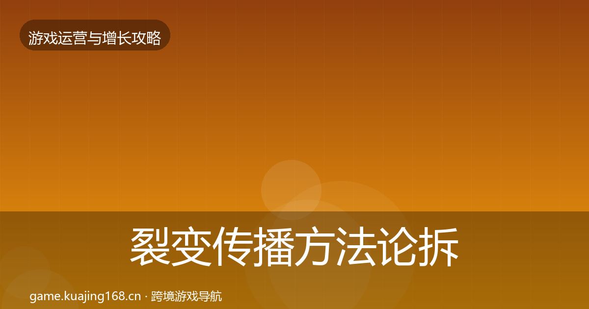 裂变传播方法论拆解入门到进阶·第1967篇