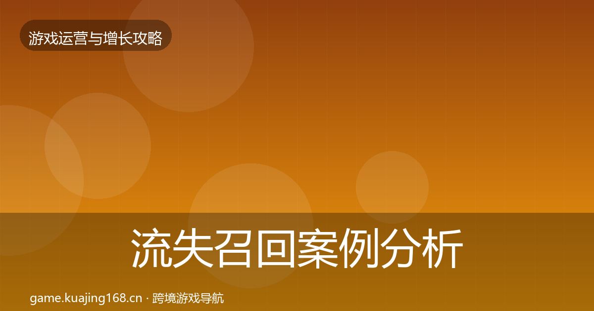 流失召回案例分析要点梳理·第1973篇