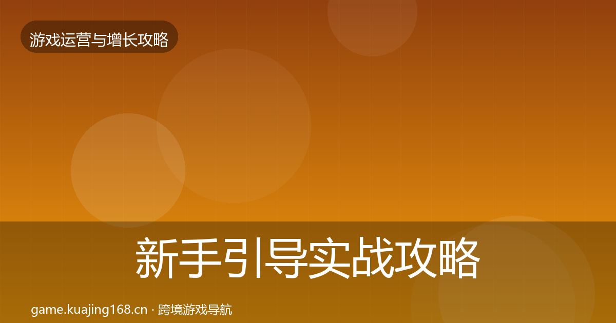 新手引导实战攻略入门到进阶·第2003篇