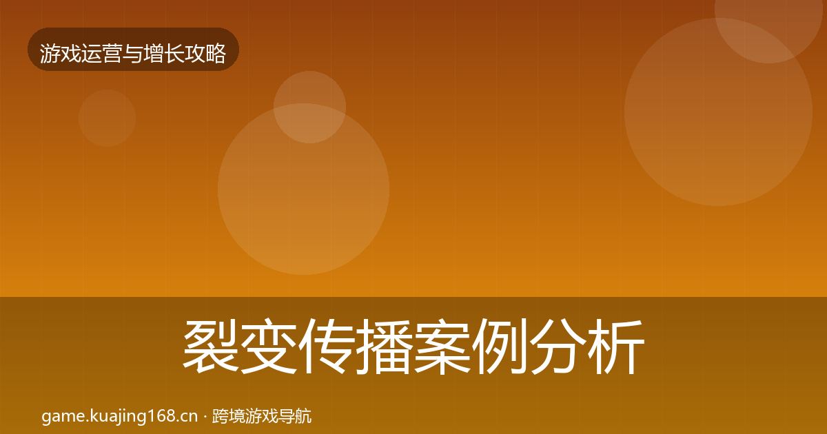 裂变传播案例分析入门到进阶·第2012篇