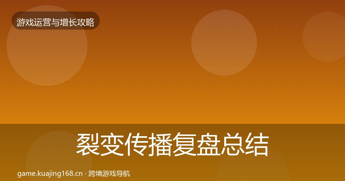 裂变传播复盘总结入门到进阶·第2027篇