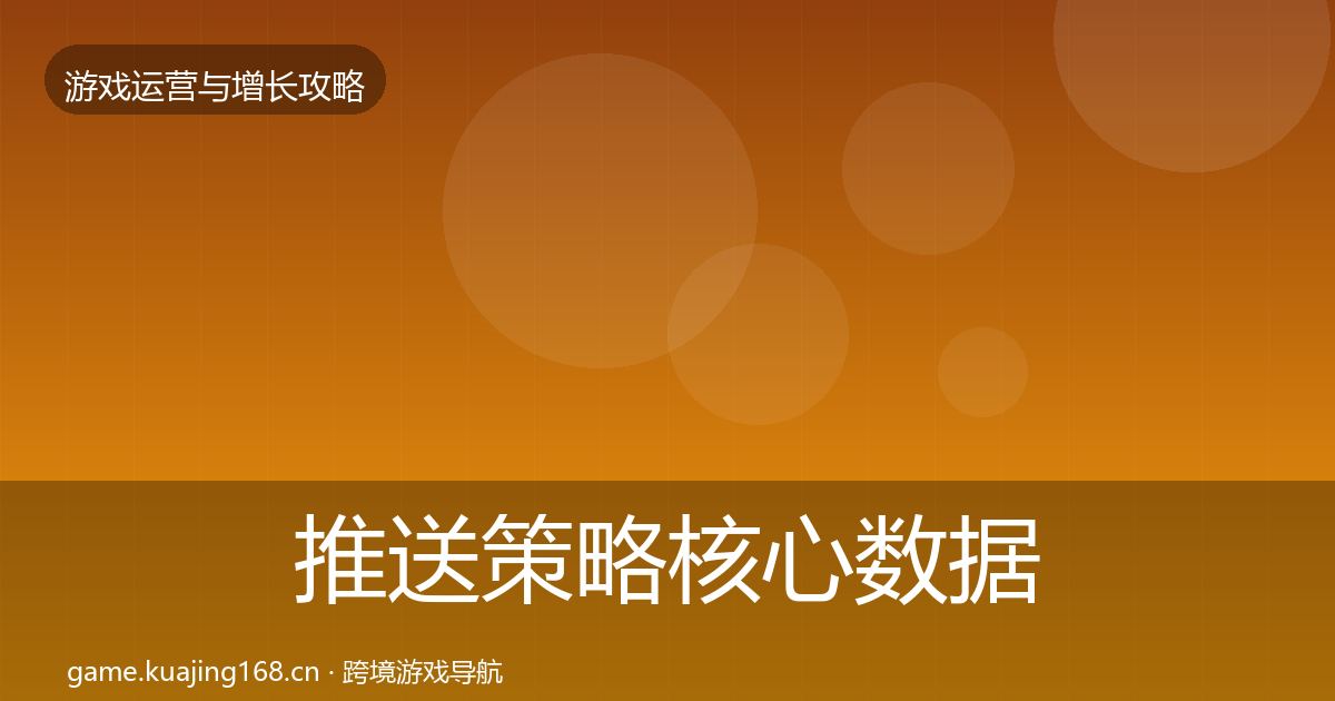 推送策略核心数据指标入门到进阶·第2039篇