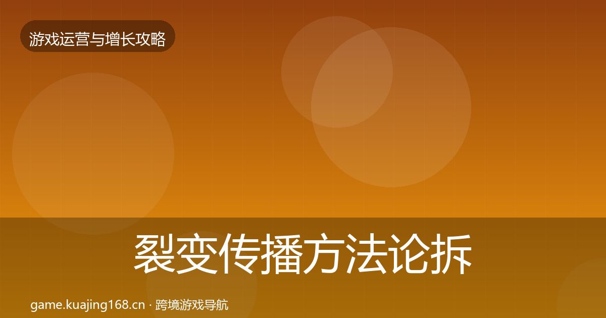 裂变传播方法论拆解入门到进阶·第2047篇
