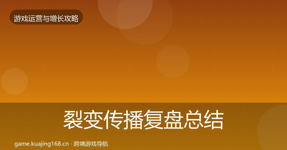 裂变传播复盘总结入门到进阶·第2067篇