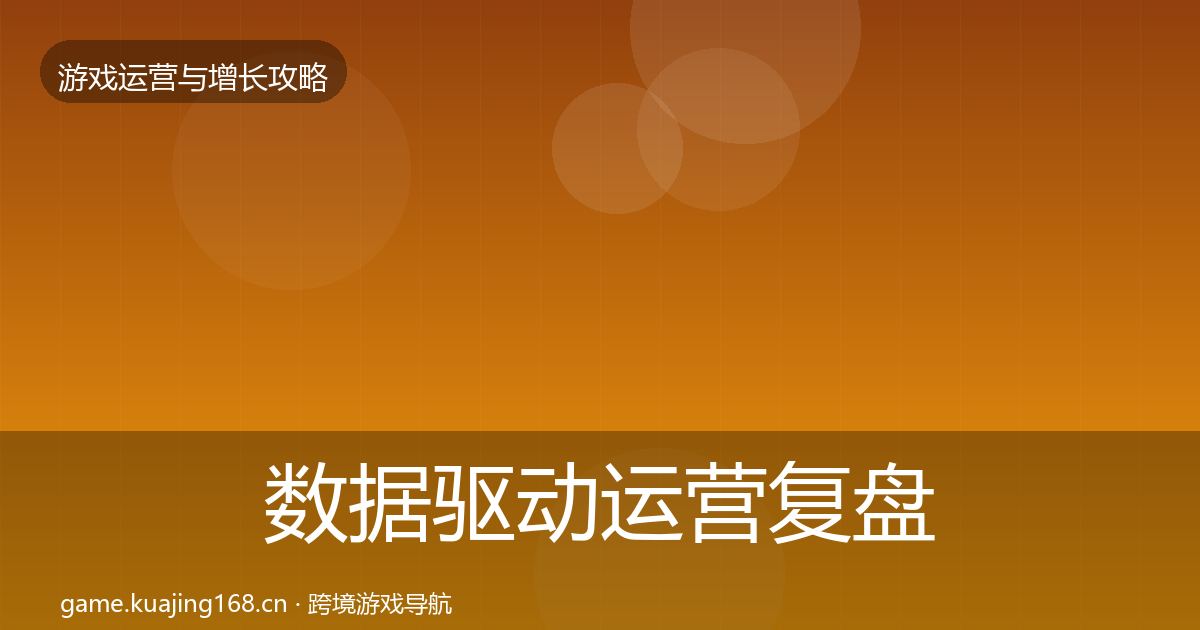 数据驱动运营复盘总结实践指南·第2068篇