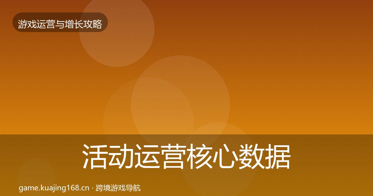 活动运营核心数据指标入门到进阶·第2076篇