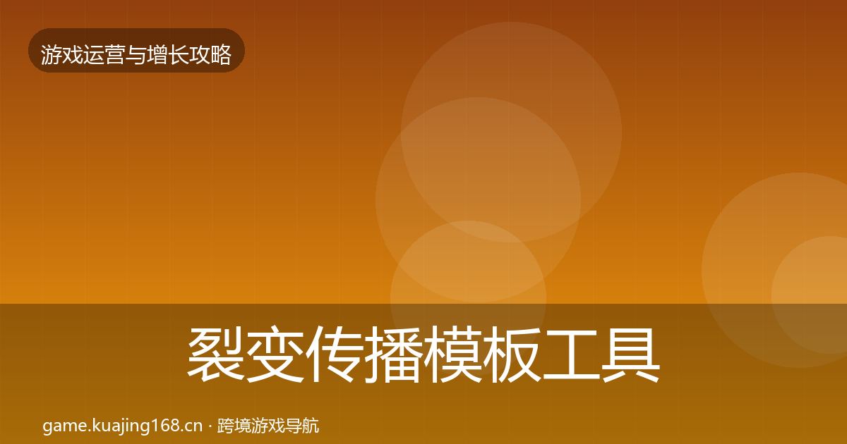 裂变传播模板工具入门到进阶·第2112篇