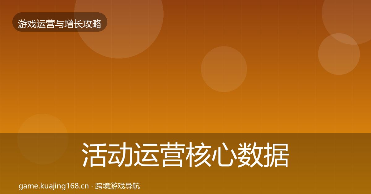 活动运营核心数据指标入门到进阶·第2116篇