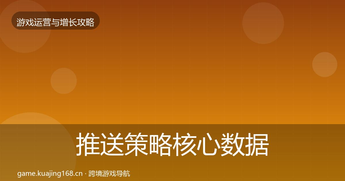 推送策略核心数据指标入门到进阶·第2119篇