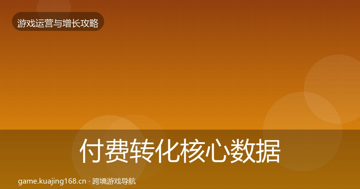 付费转化核心数据指标要点梳理·第2156篇