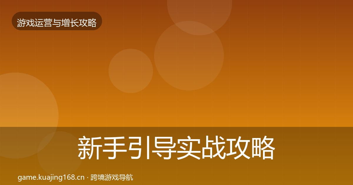 新手引导实战攻略入门到进阶·第2163篇