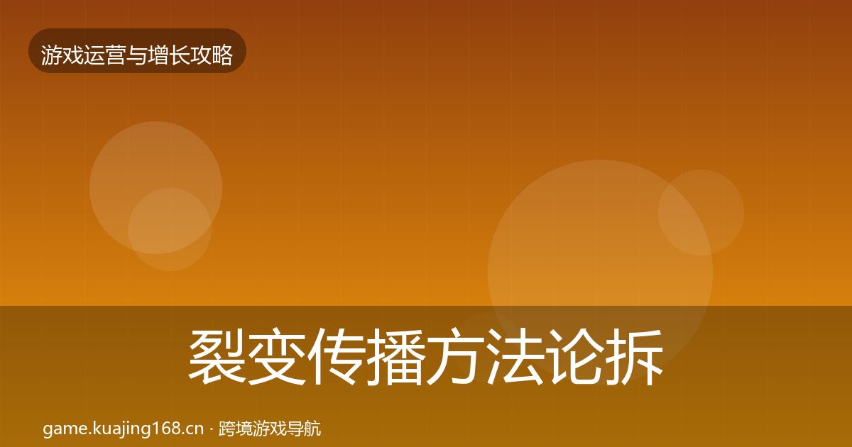 裂变传播方法论拆解入门到进阶·第2167篇