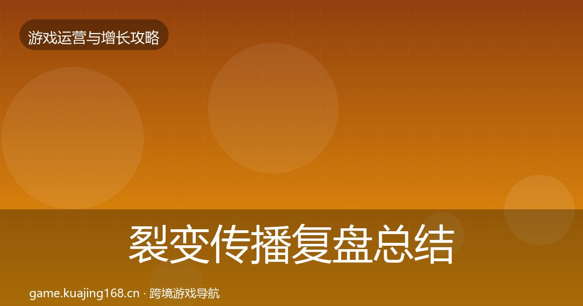 裂变传播复盘总结入门到进阶·第2187篇