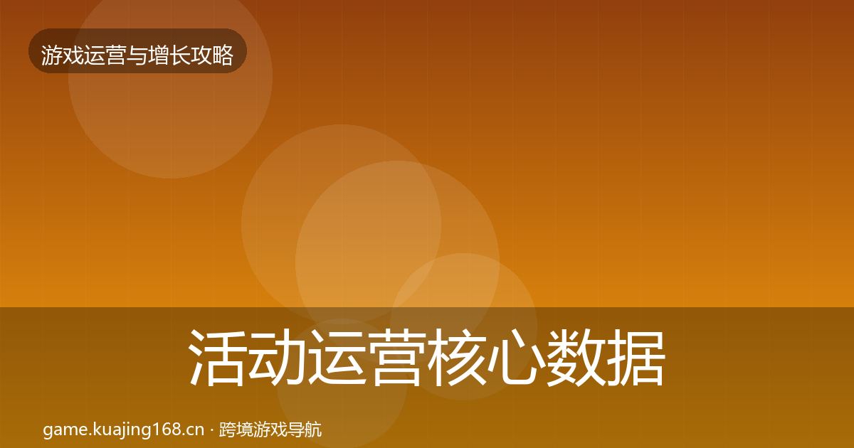 活动运营核心数据指标入门到进阶·第2196篇
