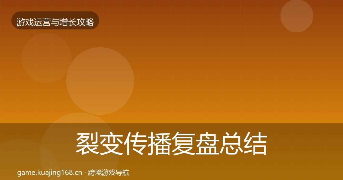 裂变传播复盘总结入门到进阶·第2227篇