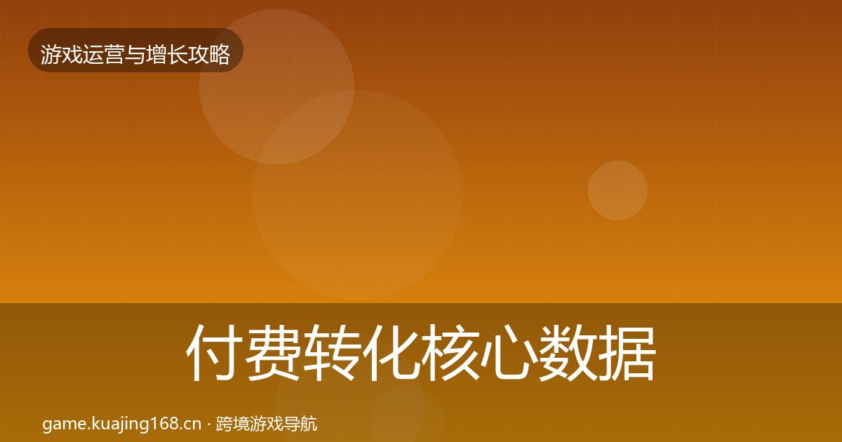 付费转化核心数据指标要点梳理·第2236篇