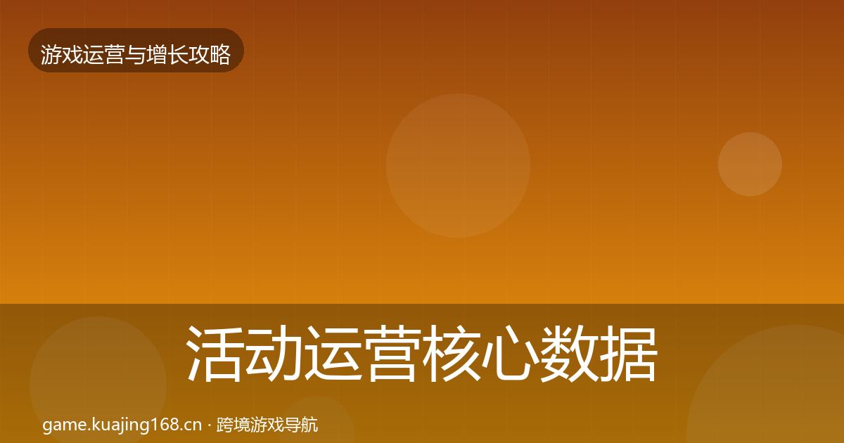 活动运营核心数据指标入门到进阶·第2236篇