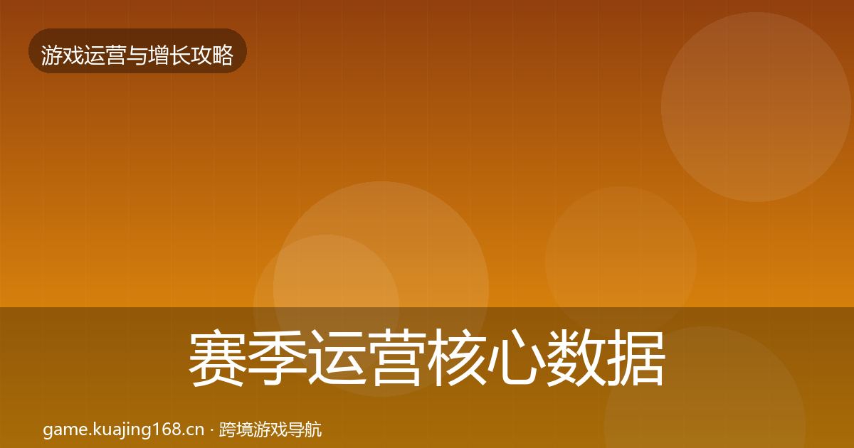 赛季运营核心数据指标实践指南·第2240篇