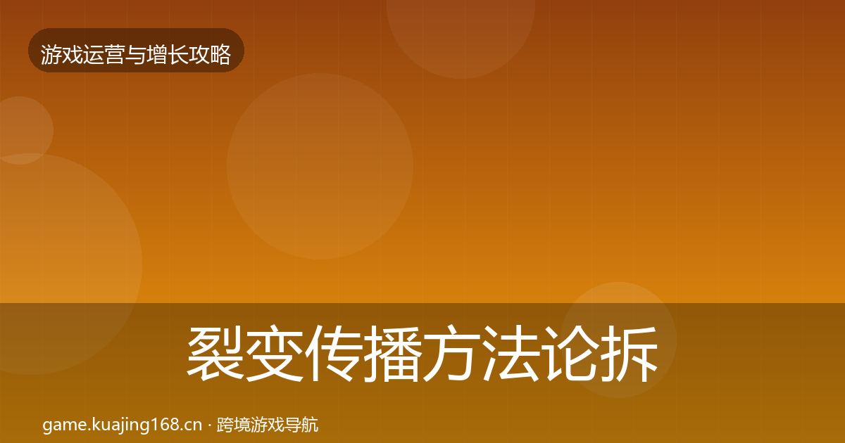 裂变传播方法论拆解入门到进阶·第2247篇