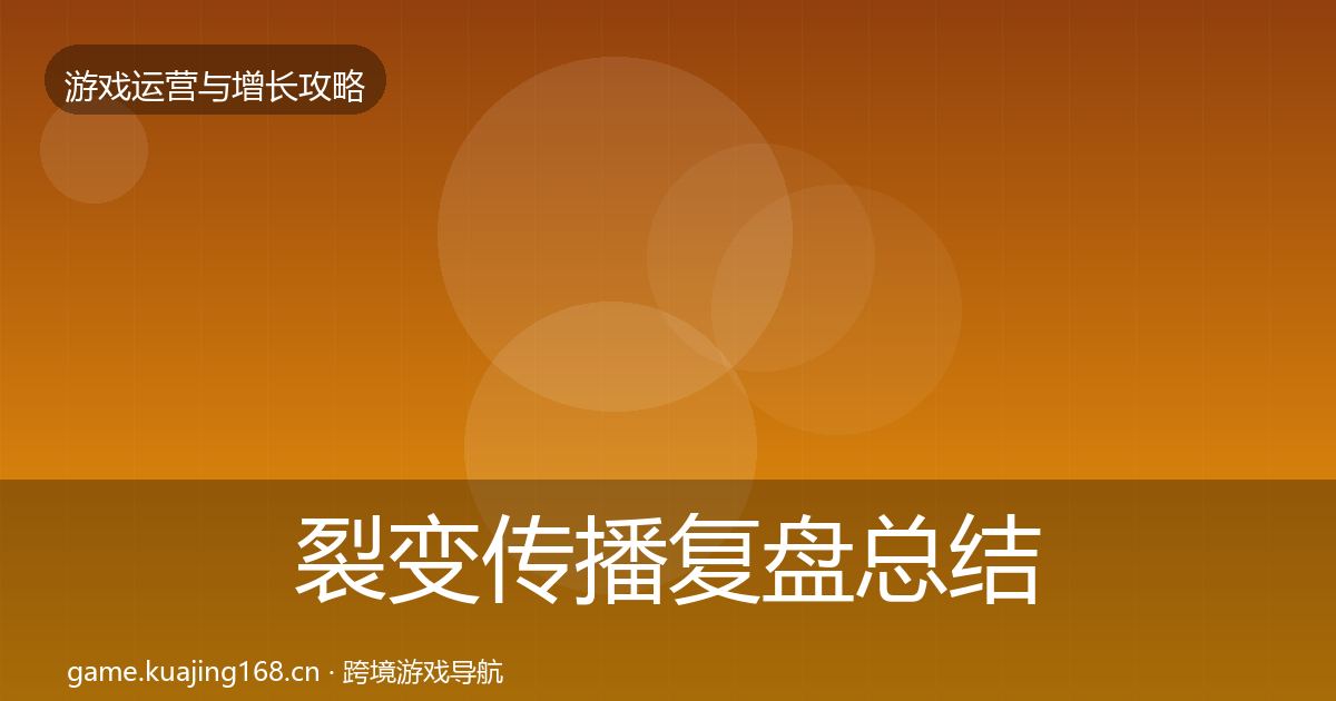 裂变传播复盘总结入门到进阶·第2267篇