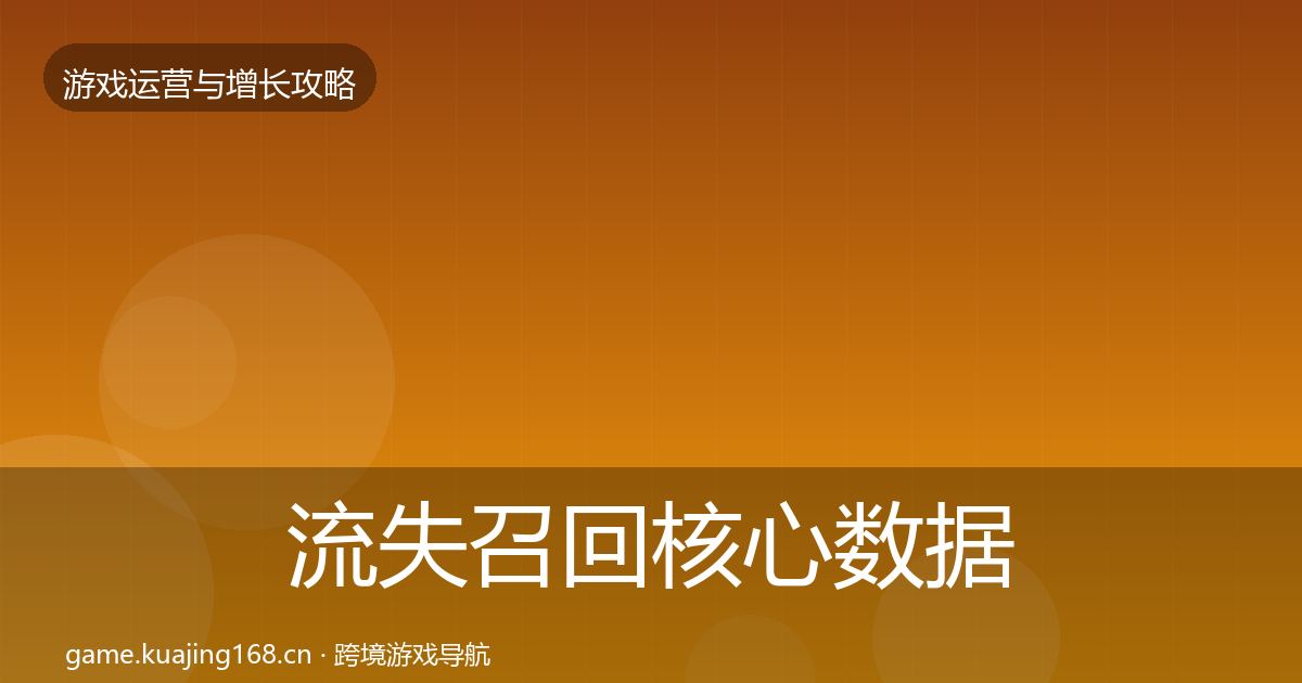 流失召回核心数据指标要点梳理·第2278篇