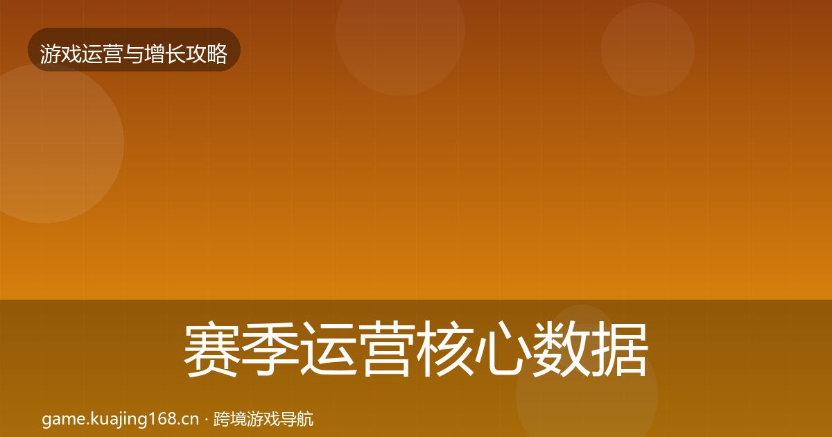 赛季运营核心数据指标实践指南·第2280篇