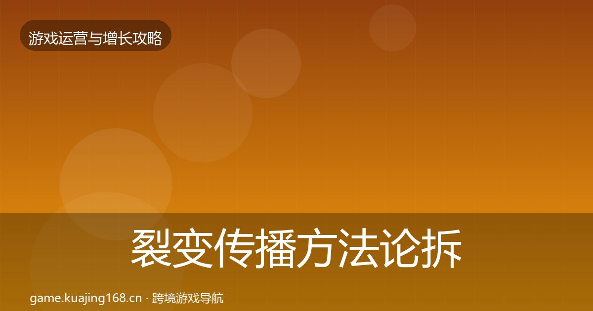 裂变传播方法论拆解入门到进阶·第2287篇