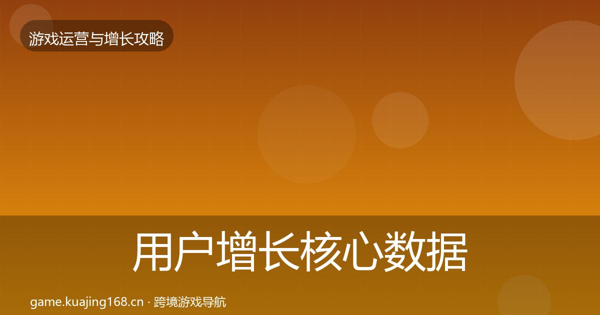 用户增长核心数据指标全攻略·第2316篇