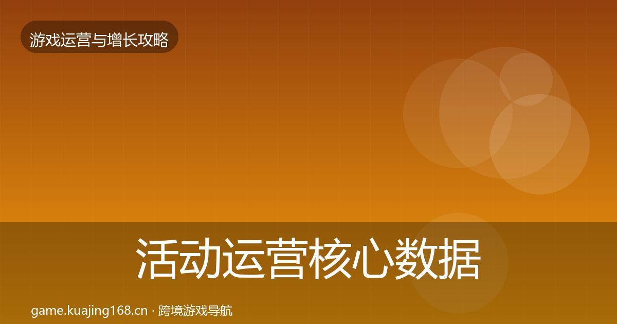 活动运营核心数据指标入门到进阶·第2316篇