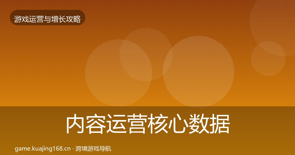 内容运营核心数据指标实践指南·第2319篇