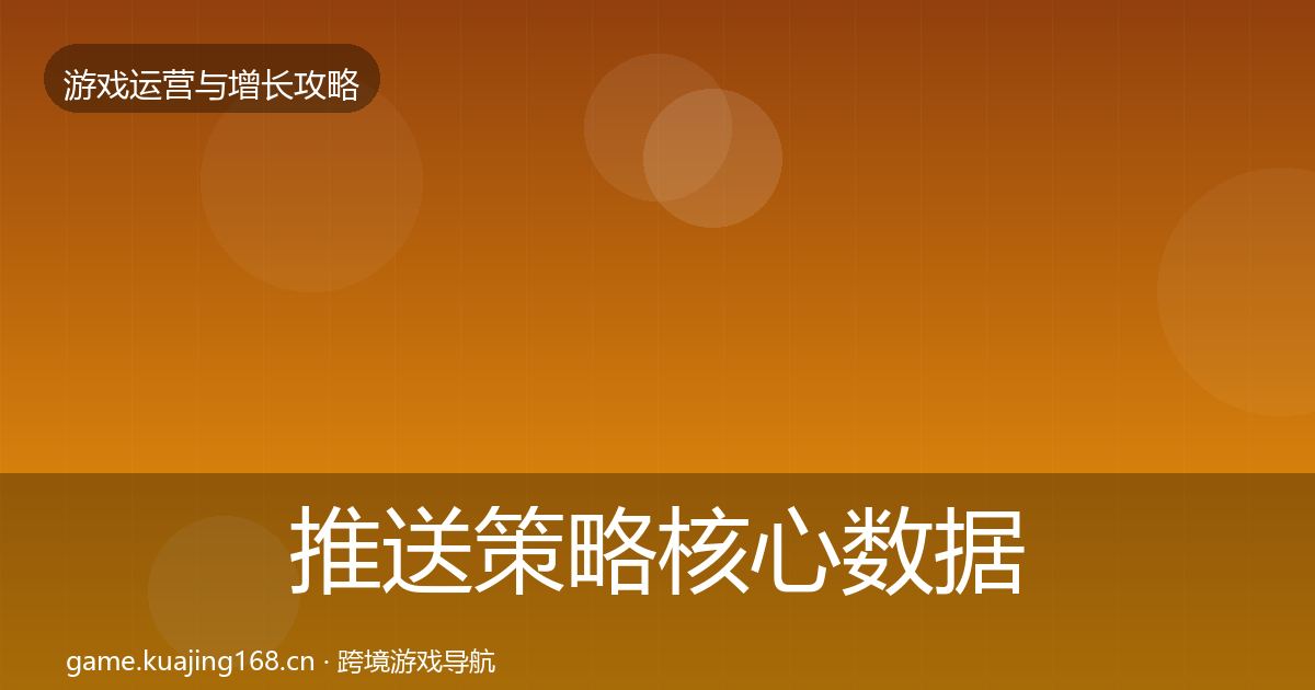 推送策略核心数据指标入门到进阶·第2319篇